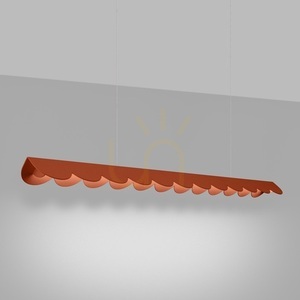 Pendelleuchte Thoro Biscuit LED 4000K ockerrot 16W Aluminium 131 cm small 2