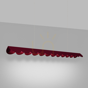BISCUIT LED-Pendelleuchte 16W 3178lm 4000K CRI98 burgunderrot 131 cm TH.657 Thoro small 2