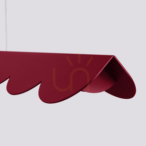 BISCUIT LED-Pendelleuchte 16W 3178lm 4000K CRI98 burgunderrot 131 cm TH.657 Thoro small 4