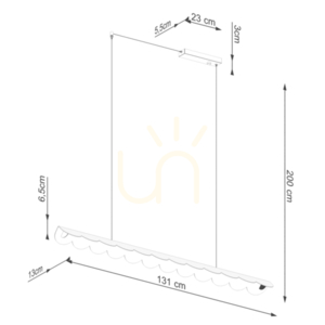 BISCUIT LED-Pendelleuchte 16W 3178lm 4000K CRI98 burgunderrot 131 cm TH.657 Thoro small 9