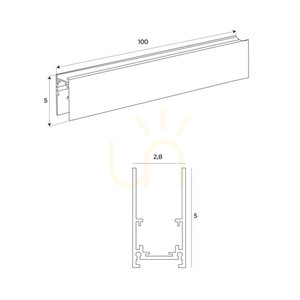 Sammelschienen Wand-/Deckenwinkel Max Light MAX NT0004 schwarz Aluminium small 1