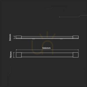 V-TAC 20W LED-Linienanbauleuchte 60cm 120Lm/W VT-8320 4000K 2400lm 3 Jahre Garantie small 4