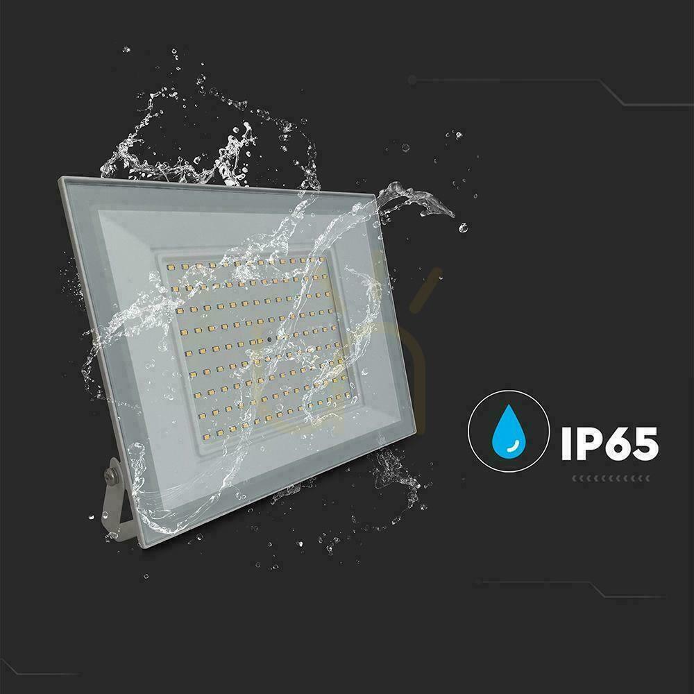 Aussicht V-TAC 100W LED SMD Projektor 6500K Weiß VT-44109 6500K 8150lm. V-TAC 100W LED SMD Projektor 6500K Weiß VT-44109 6500K 8150lm.