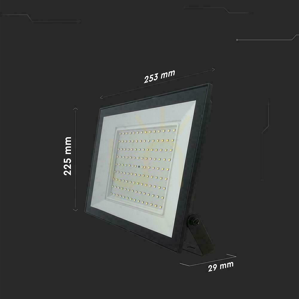 Anzeige V-TAC 100W LED SMD Projektor 6500K Schwarz VT-44109 6500K 8150lm. V-TAC 100W LED SMD Projektor 6500K Schwarz VT-44109 6500K 8150lm.