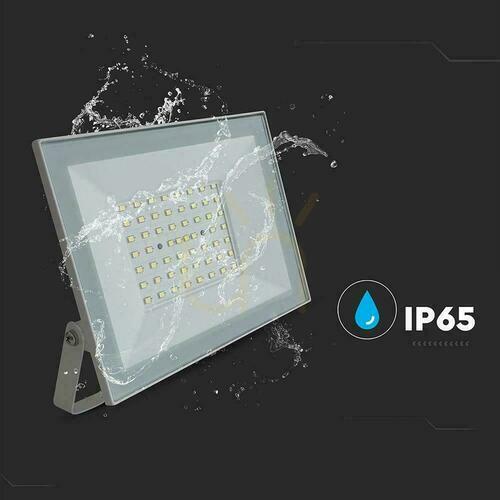 Prüfen V-TAC 50W LED SMD Projektor 6500K Weiß VT-44054 6500K 4000lm.
