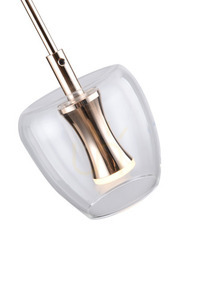 Pendelleuchte Zuma Line NELSON MD2291-1A-3BGN schwarz 1xLED small 1