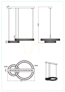Pendelleuchte Zuma Line GIRONA MD3713-2-3GT gold 1xLED 3 Pendelleuchte Zuma Line GIRONA MD3713-2-3GT gold 1xLED small 3