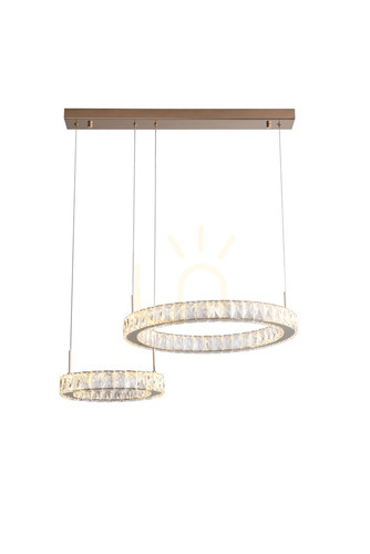 Prüfen Pendelleuchte Zuma Line GIRONA MD3713-2-3GT gold 1xLED