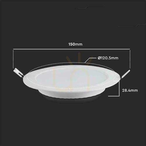 Prüfen LED-Paneel V-TAC Premium Einbaudownlight 6W Rund fi120 VT-61006 6500K 660lm