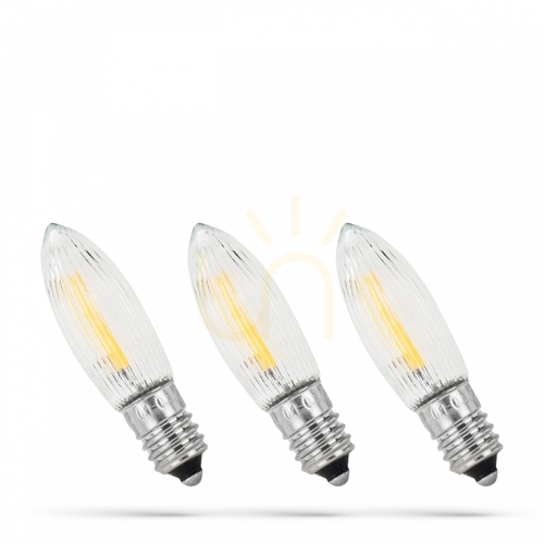 Prüfen LED-Weihnachtsbaumbirne E 10 10 55 V/0,2 Ww Spektrum 3 Pack