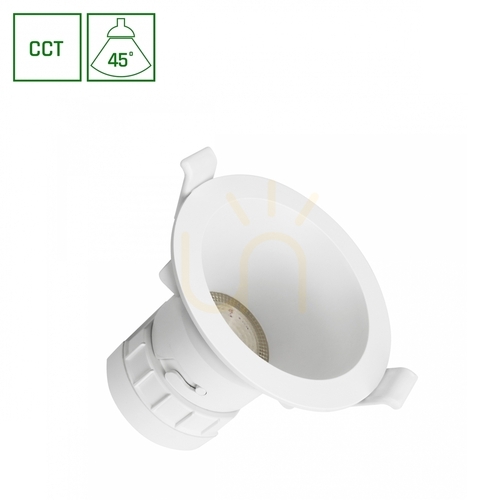 Prüfen Fiale Core Complete Downlight 7 W Cct 230 V 45 St Ip20 Ugr<19 Fi90 X85 Mm Weiß Rund.