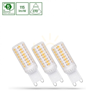 Led G9 230 V 4 W Cw Dimmbar Smd 5 Jahre Premium-Spektrum 3 Pack small 0