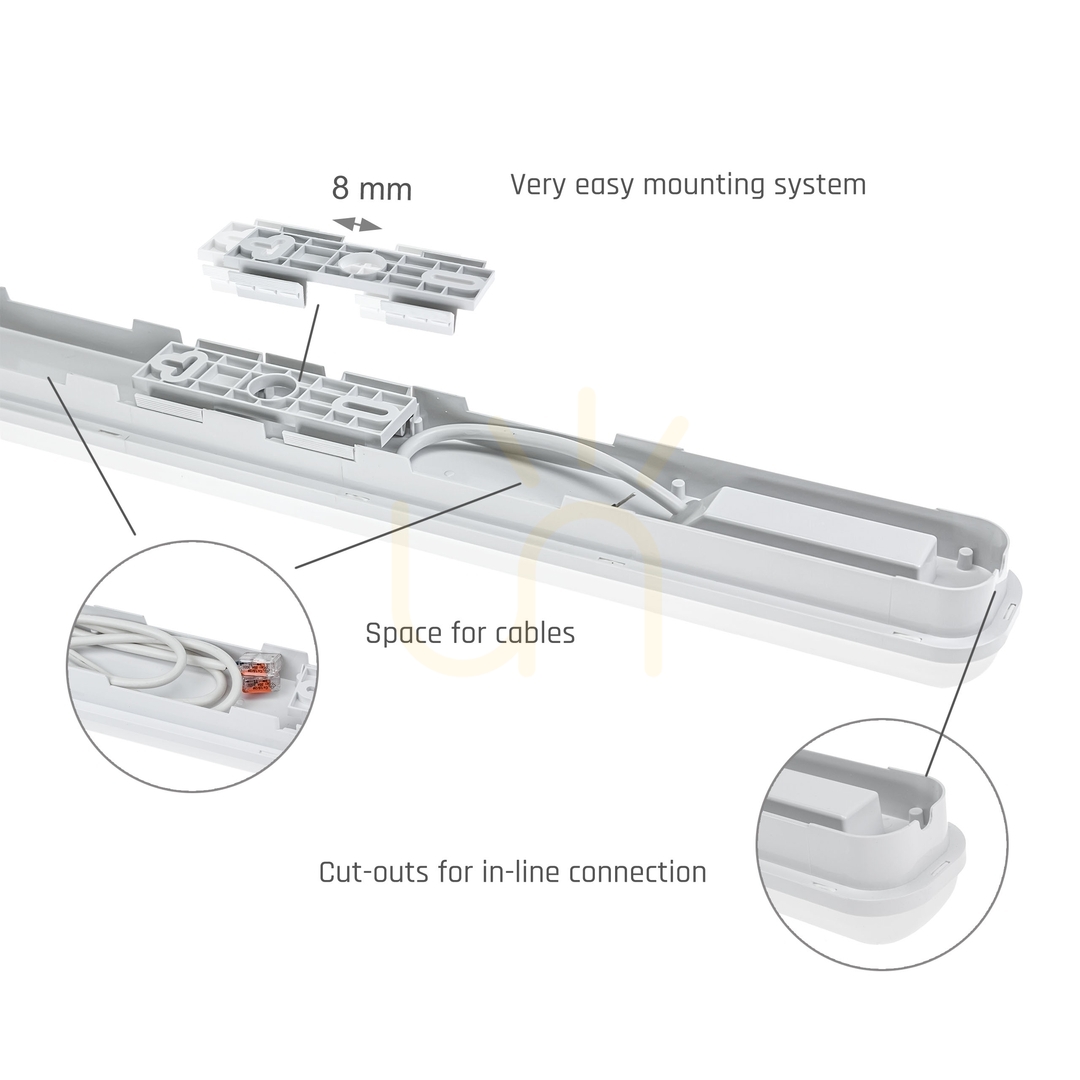 Anzeige Limea Go Hermetic 600mm 25 W Cw 230 V 120st Ip65 Ik07 600x60x52mm Weiß Limea Go Hermetic 600mm 25 W Cw 230 V 120st Ip65 Ik07 600x60x52mm Weiß