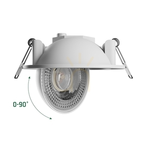 Mobilo Led 6.5 W Cct 230 V 36 St Ip20 Fi105x35 Mm Weiß Rund small 1