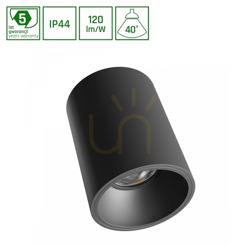 Prüfen Orbito Aufbaustrahler 10 W Nw 230 V 40 St IP44 Ugr<19 Ra90 Fi75 X100 Mm Schwarz Rund 5 Jahre