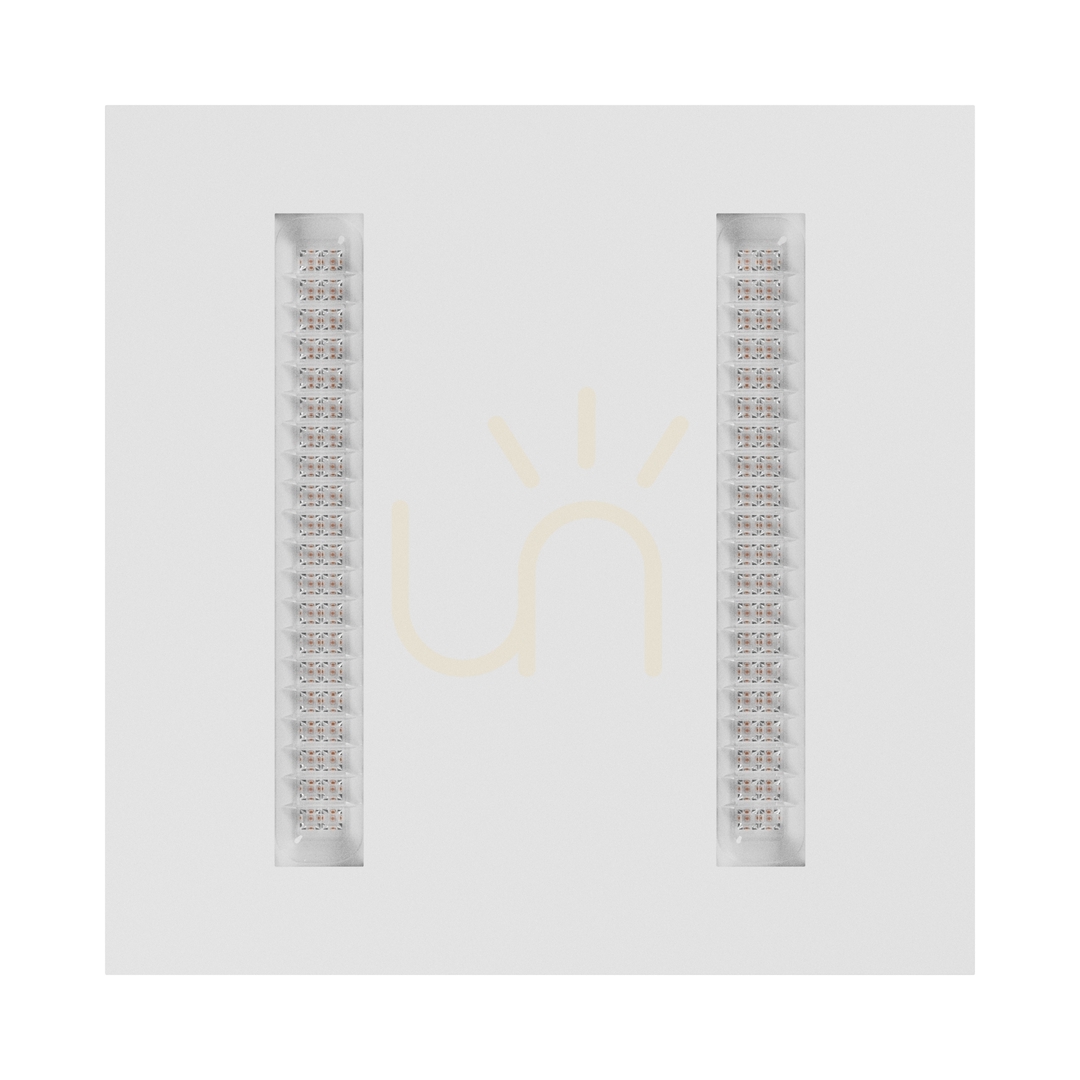 Aussicht Algine Doppio Panel 40 W Nw 230 V 80 St Ip20 600 X600 X35 Weiß 5 Jahre Algine Doppio Panel 40 W Nw 230 V 80 St Ip20 600 X600 X35 Weiß 5 Jahre