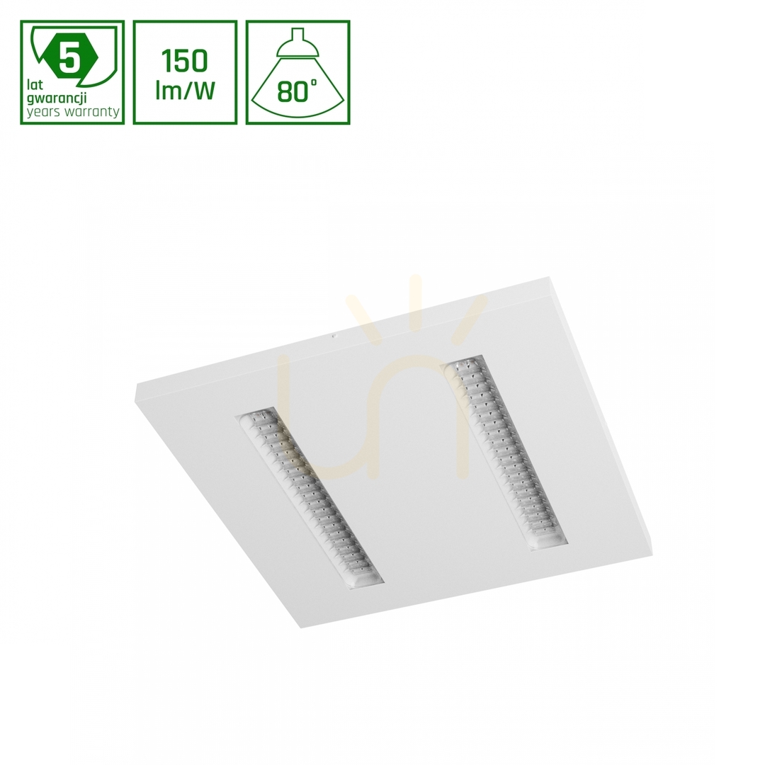 Prüfen Algine Doppio Panel 40 W Nw 230 V 80 St Ip20 600 X600 X35 Weiß 5 Jahre Algine Doppio Panel 40 W Nw 230 V 80 St Ip20 600 X600 X35 Weiß 5 Jahre