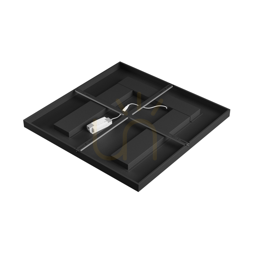 Vorschau Algine Doppio Panel 40 W Nw 230 V 80 St Ip20 600 X600 X35 Schwarz 5 Jahre Algine Doppio Panel 40 W Nw 230 V 80 St Ip20 600 X600 X35 Schwarz 5 Jahre