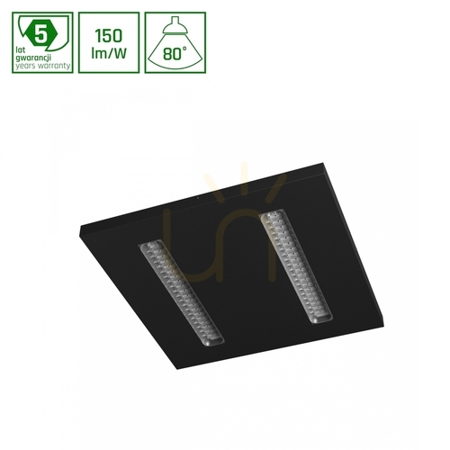 Prüfen Algine Doppio Panel 40 W Nw 230 V 80 St Ip20 600 X600 X35 Schwarz 5 Jahre