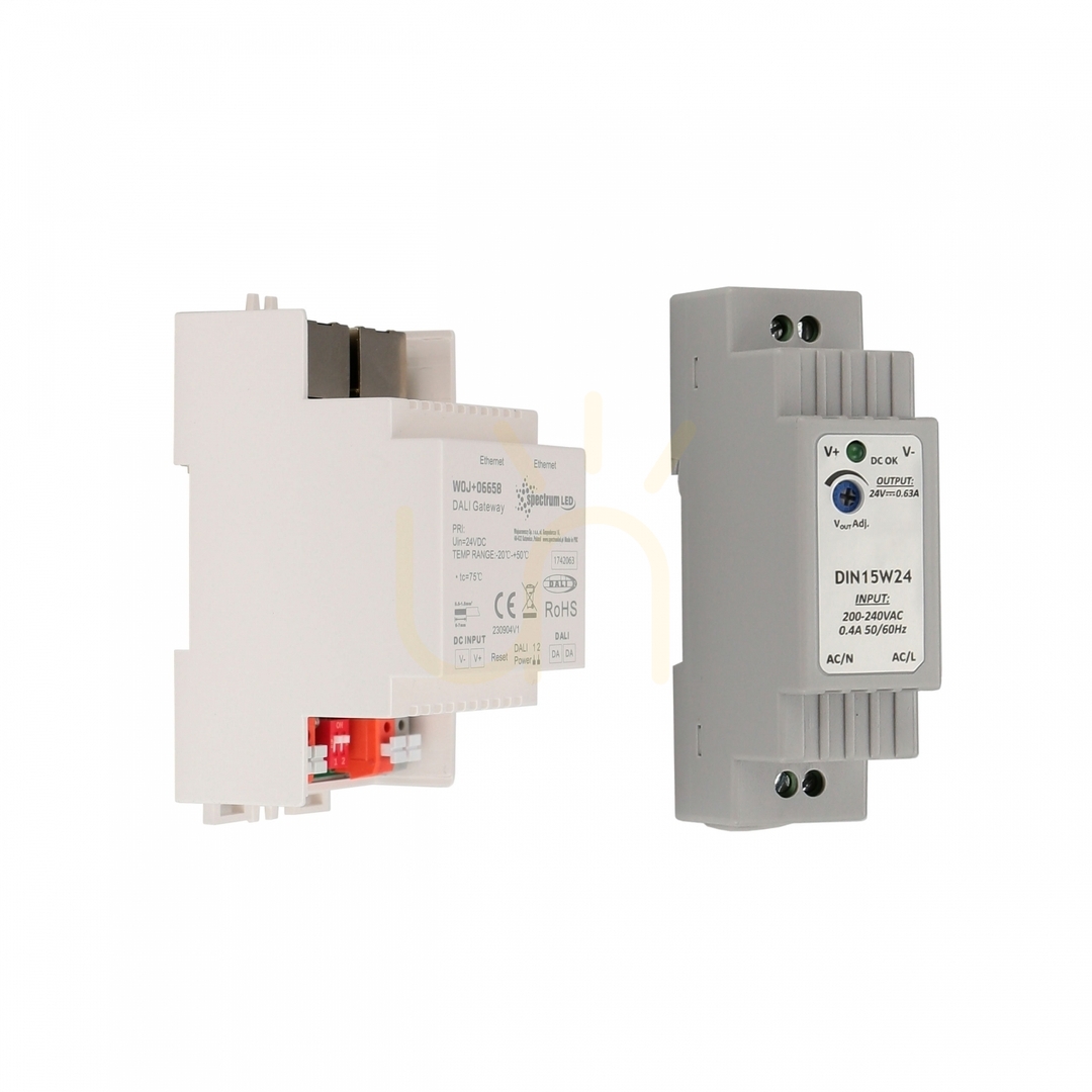 Prüfen Tuya Dali Spectrum-Gateway + 24 V Din-Stromversorgung Tuya Dali Spectrum-Gateway + 24 V Din-Stromversorgung