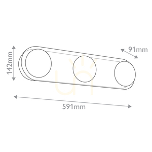 LED-Wandleuchte ALONSO - Urban braun QUINTIESSE small 2