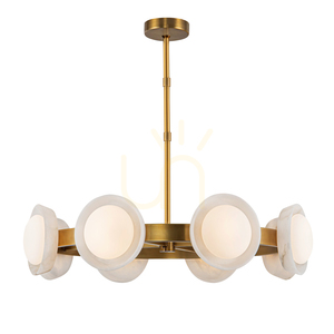 LED-Kronleuchter ALONSO - Vintage Messing QUINTIESSE 0 LED-Kronleuchter ALONSO - Vintage Messing QUINTIESSE small 0