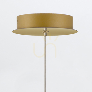 ATOMO Pendelleuchte - 1 Lichtquelle - Gebürstetes Gold QUINTIESSE 4 ATOMO Pendelleuchte - 1 Lichtquelle - Gebürstetes Gold QUINTIESSE small 4