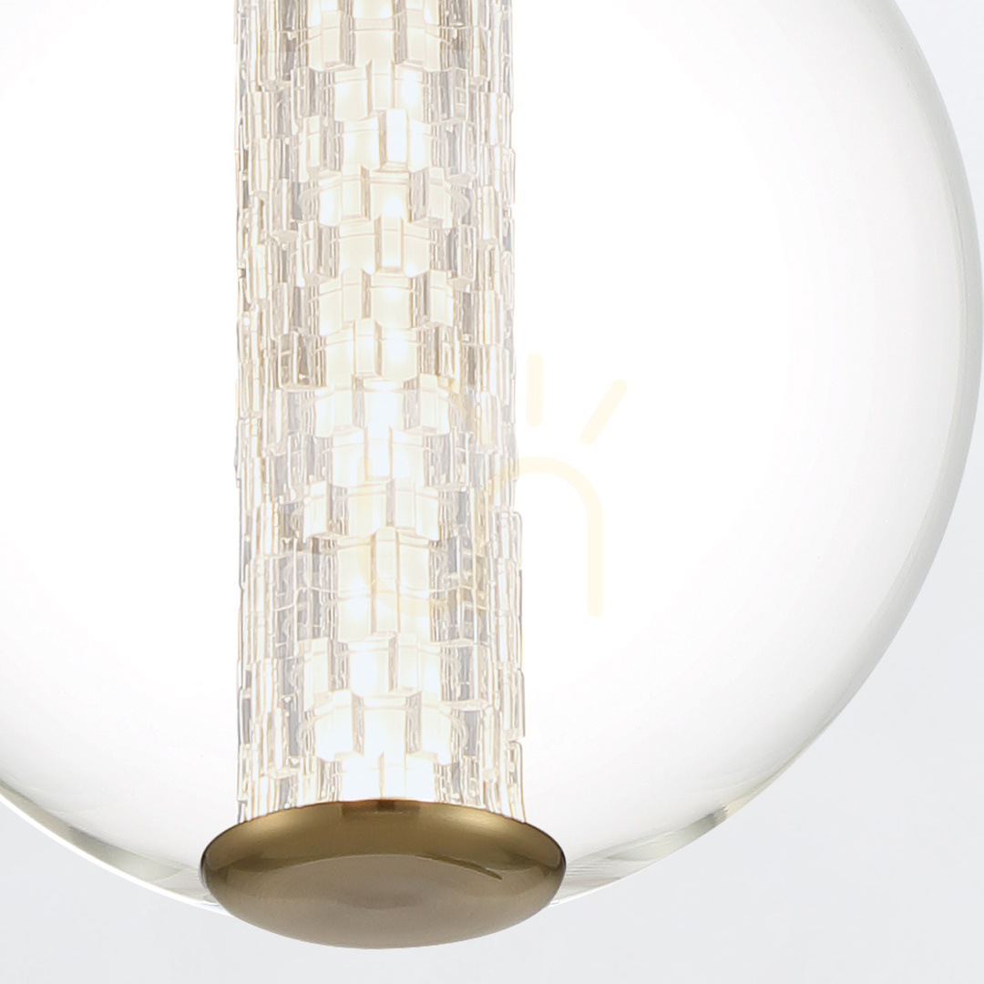 Prüfen ATOMO Pendelleuchte - 1 Lichtquelle - Gebürstetes Gold QUINTIESSE ATOMO Pendelleuchte - 1 Lichtquelle - Gebürstetes Gold QUINTIESSE