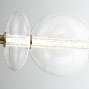 ATOMO Insel-Lampe - 7 Lichtquellen - Gebürstetes Gold QUINTIESSE 3 ATOMO Insel-Lampe - 7 Lichtquellen - Gebürstetes Gold QUINTIESSE small 3