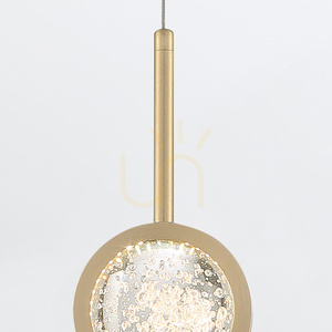 BARLETTA Pendelleuchte - 1 Lichtquelle - Gebürstetes Gold QUINTIESSE small 1