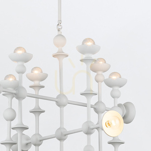 CADENCE Kronleuchter - 18 Lichtquellen - Antik weiß QUINTIESSE small 5