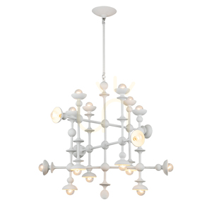 CADENCE Kronleuchter - 18 Lichtquellen - Antik weiß QUINTIESSE small 0