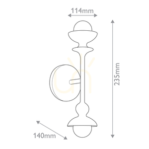 CADENCE Wandleuchte - 2 Lichtquellen - Antik weiß QUINTIESSE 2 CADENCE Wandleuchte - 2 Lichtquellen - Antik weiß QUINTIESSE small 2