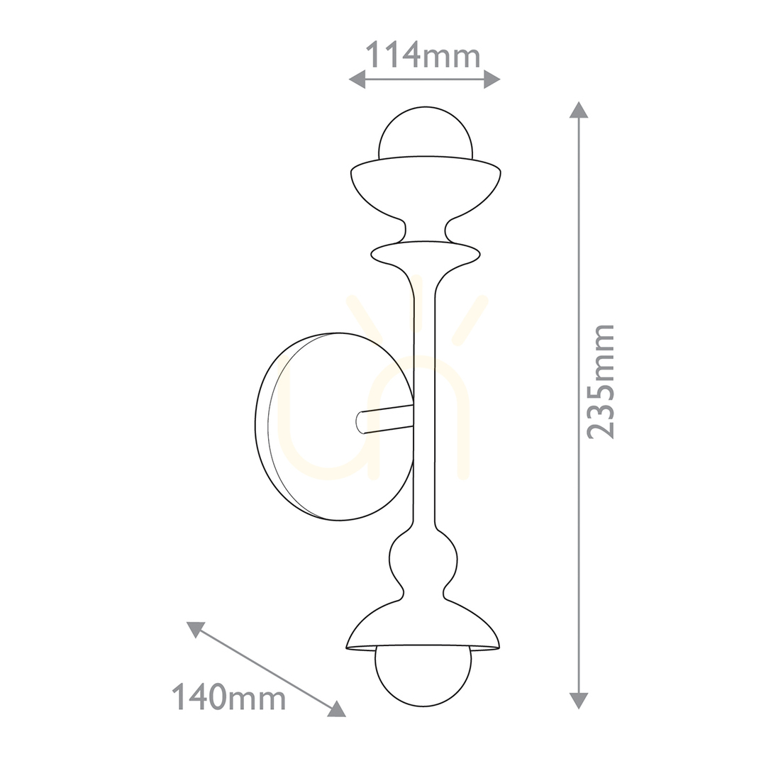 Vorschau CADENCE Wandleuchte - 2 Lichtquellen - Antik weiß QUINTIESSE CADENCE Wandleuchte - 2 Lichtquellen - Antik weiß QUINTIESSE