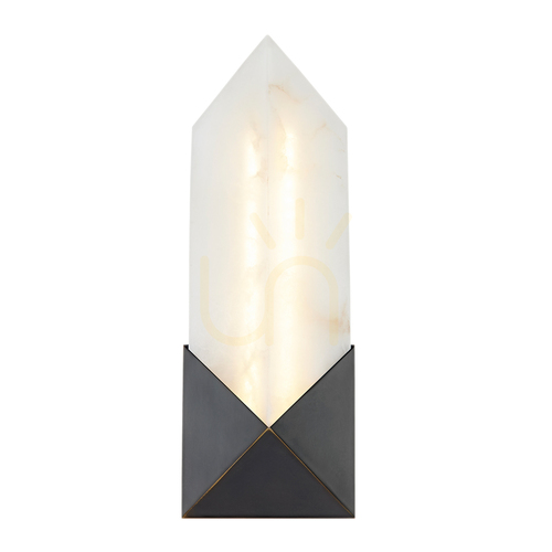 Prüfen Kleine LED-Wandleuchte Caesar Quintiesse, Alabaster, Urban Bronze, 9 W 620 lm