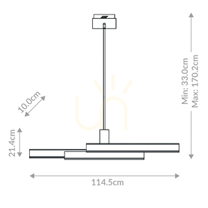 Insellampe CAMENO - Gebürstetes Gold QUINTIESSE 2 Insellampe CAMENO - Gebürstetes Gold QUINTIESSE small 2