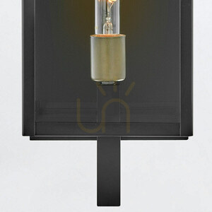 CATALINA große Wandlaterne - 1 Lichtquelle - Schwarz, oxidierte Bronze QUINTIESSE 6 CATALINA große Wandlaterne - 1 Lichtquelle - Schwarz, oxidierte Bronze QUINTIESSE small 6