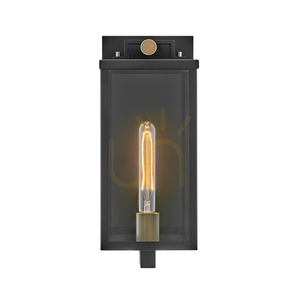 Mittlere Wandleuchte CATALINA - 1 Lichtquelle - Schwarz, oxidierte Bronze QUINTIESSE small 1
