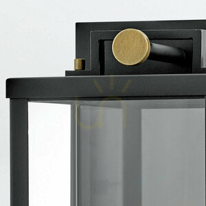 Mittlere Wandleuchte CATALINA - 1 Lichtquelle - Schwarz, oxidierte Bronze QUINTIESSE small 4