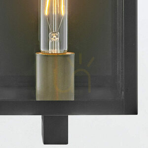 Mittlere Wandleuchte CATALINA - 1 Lichtquelle - Schwarz, oxidierte Bronze QUINTIESSE small 6