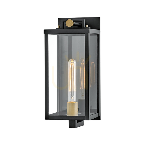 Prüfen Mittlere Wandleuchte CATALINA - 1 Lichtquelle - Schwarz, oxidierte Bronze QUINTIESSE