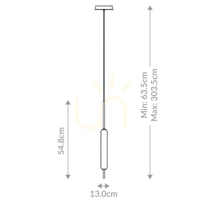 CUMBERLAND Pendelleuchte - 1 Lichtquelle - Mattschwarz QUINTIESSE small 2