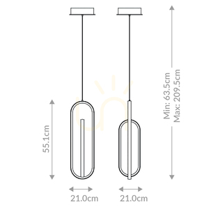 DEMARK Pendelleuchte - Mattschwarz QUINTIESSE small 2