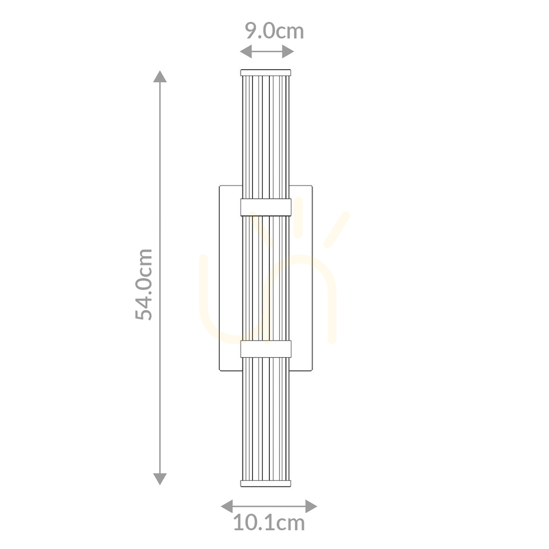 Vorschau Mittlere LED-Wandleuchte FAYTON - Gebürstetes Gold QUINTIESSE Mittlere LED-Wandleuchte FAYTON - Gebürstetes Gold QUINTIESSE