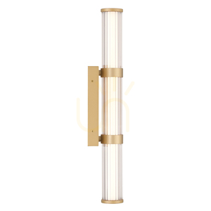 Mittlere LED-Wandleuchte FAYTON - Gebürstetes Gold QUINTIESSE 3 Mittlere LED-Wandleuchte FAYTON - Gebürstetes Gold QUINTIESSE small 3