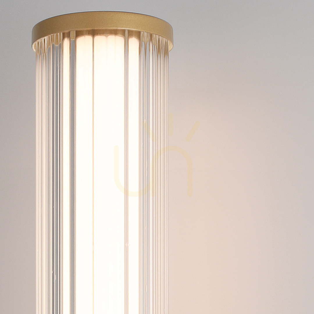 Prüfen Mittlere LED-Wandleuchte FAYTON - Gebürstetes Gold QUINTIESSE Mittlere LED-Wandleuchte FAYTON - Gebürstetes Gold QUINTIESSE