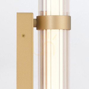 Mittlere LED-Wandleuchte FAYTON - Gebürstetes Gold QUINTIESSE 6 Mittlere LED-Wandleuchte FAYTON - Gebürstetes Gold QUINTIESSE small 6