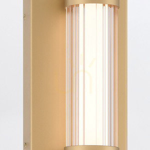 Mittlere LED-Wandleuchte FAYTON - Gebürstetes Gold QUINTIESSE 7 Mittlere LED-Wandleuchte FAYTON - Gebürstetes Gold QUINTIESSE small 7