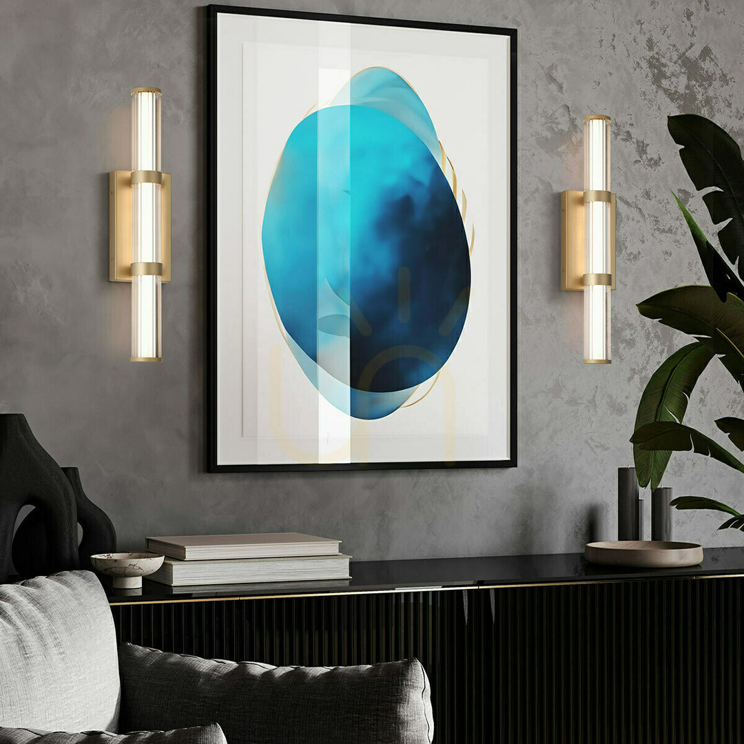 Anzeige Mittlere LED-Wandleuchte FAYTON - Gebürstetes Gold QUINTIESSE Mittlere LED-Wandleuchte FAYTON - Gebürstetes Gold QUINTIESSE