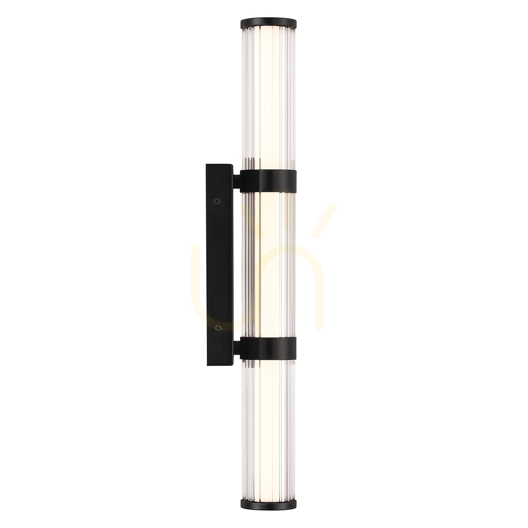 Anzeige Mittlere LED-Wandleuchte FAYTON - Mattschwarz QUINTIESSE Mittlere LED-Wandleuchte FAYTON - Mattschwarz QUINTIESSE